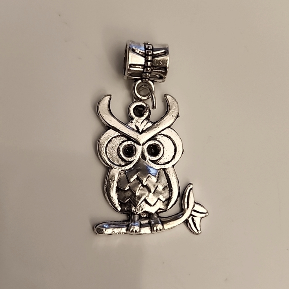 OWL 2 Charm for European Style Bracelets Fits Pandora Systems